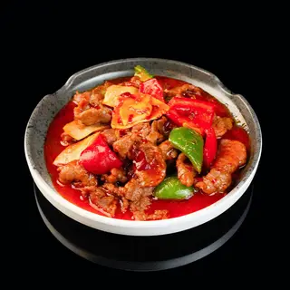 Ternera con salsa picante