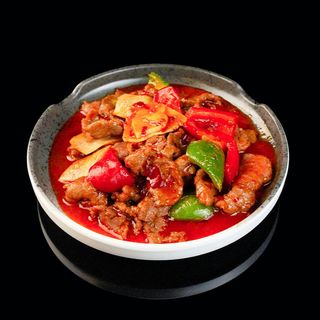 Ternera con salsa picante