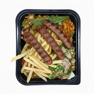 Plat merguez (makrouna)