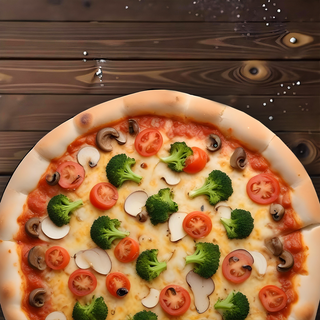 Mushroom & Broccoli Veg Pizza