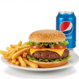Hamburguesa + Patatas + Bebida