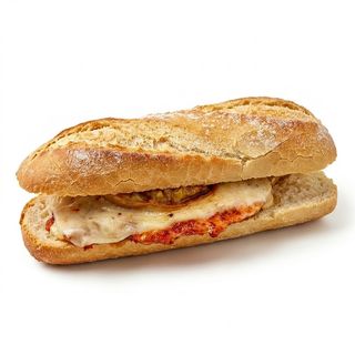 Bocata De Lomo, Queso Y Huevo A La Plancha