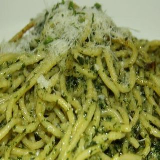 Spaghettis al pesto