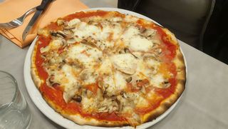 Pizza funghi - tegamino