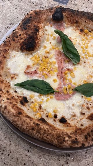 Panna prosciutto e mais