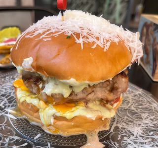 Hamburguesa cheesecake