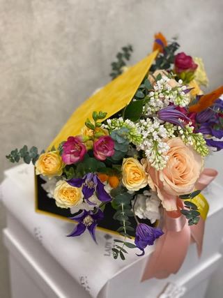 Cutie tip carte catifea