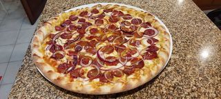 Pizza Chourico Honey Mustard