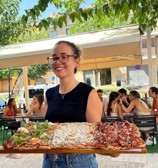 Pizza Rectangular Para Cuatro