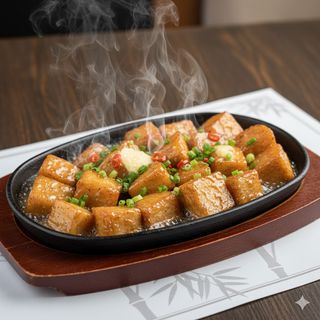 119 - Taro fritto con burro alla piastra 铁板芋