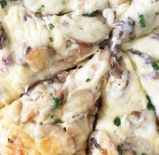Chicken and Mushroom Pizza
