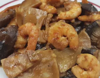 Gambas Con Setas Chinas