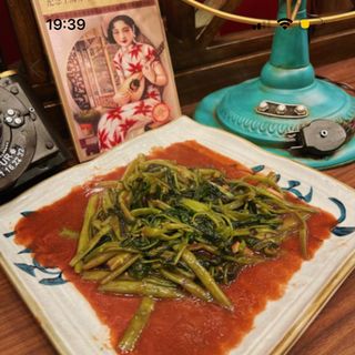 701 Morning glory saltato con soya fermentato 腐乳空心菜