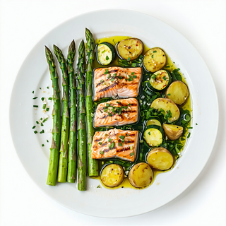 Pescado rebozado sin espinas con acompañamiento (1 ración)