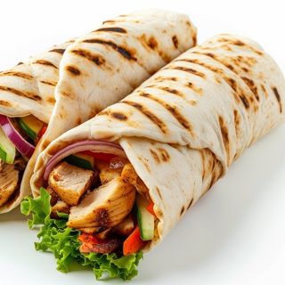 Донер з куркою та шинкою