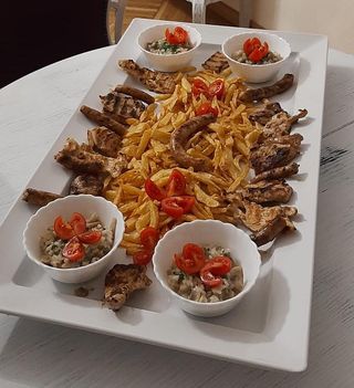 Platou Atrium de carne