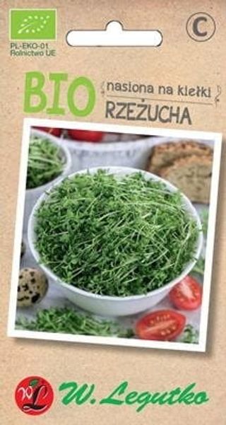 Rzeżucha nasiona na kiełki BIO 15 g Legutko