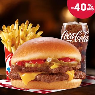 ორმაგი ჩიზბურგერის კომბო