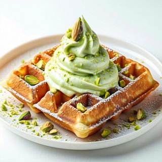 Waffle crema pistacchio