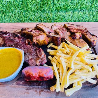 Churrasco mixto de ternera y cerdo