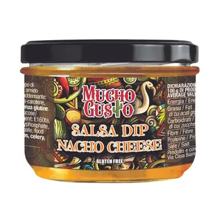 MUCHO GUSTO SALSA DIP NACHO CHEESE GLUTEN FREE 220g