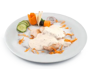 Piept de pui cu sos gorgonzola