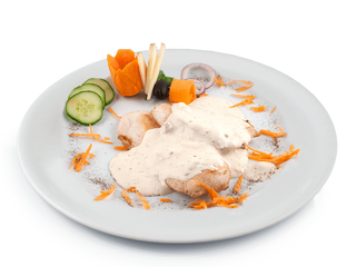 Piept de pui cu sos gorgonzola