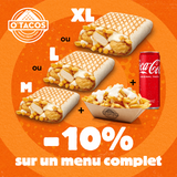 O'Tacos taille XL+ Frites + Boisson