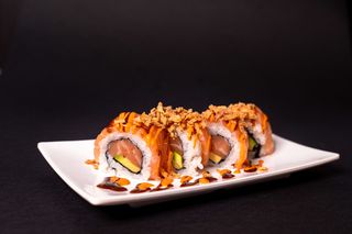 324. Sake crunch crudo