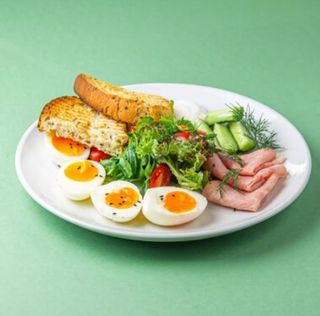 Авторский завтрак с ветчиной 