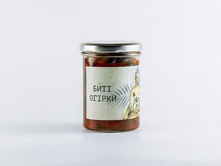 Биті огірки в банці (400g)