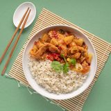 Рис з куркою в апельсиновому соусі