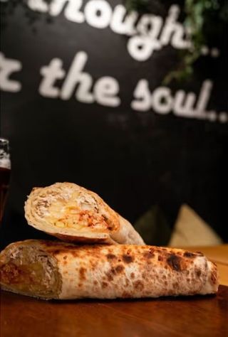 Shaorma Roll + Coca-Cola