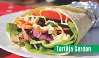 Garden tortilla sa dimljenim tofu sirom i posnim čvarcima