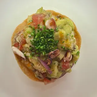 Tostada de pulpo