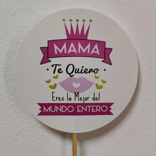 Cartel "Te quiero mami"