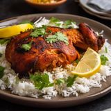 1/2 Poulet Et Riz Basmati