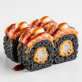 147. Black uramaki rock 4 pezzi