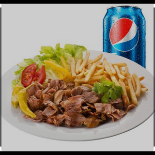 Plato Kebab cambiando + refresco