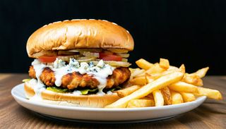 Buffalo Blue Cheese Burger