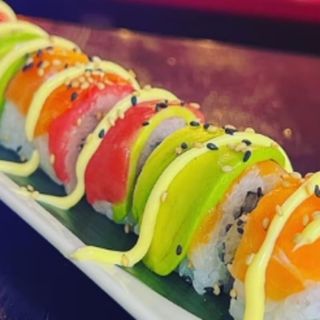 4 piezas de arcoiris roll