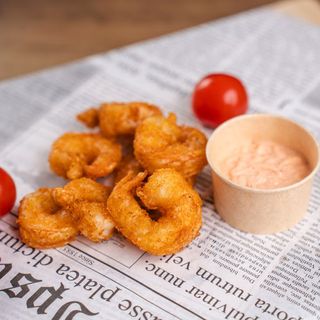 Скариди темпура (180 г) + сос