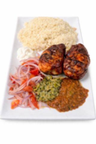 Croupions De Dinde Braisés & Attiéké