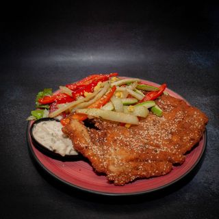 Pileći file sa susamom pohovan u limunu i biberu