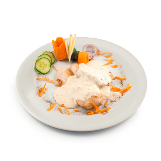 Piept de pui cu sos gorgonzola