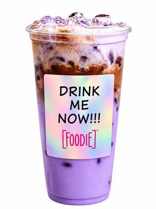 ICED UBE CAPPUCCINO