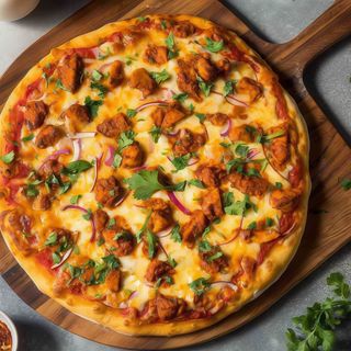 Pizza pollo loco (33 cm )