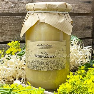 Miód Rzepakowy - zbiór 2021r 700g