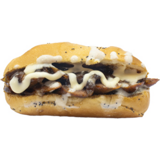  6. Hot dog, oignons confits, moutarde   