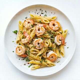 Pasta con gamberi